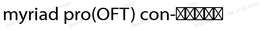 myriad pro(OFT) con字体转换